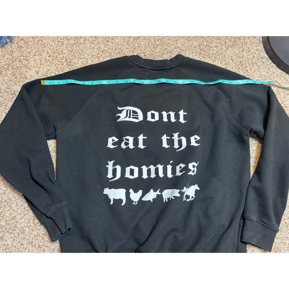 Og "Don't Eat The Homies" Long Sleeve Black Crewneck Sweatshirt, Men's Small — image 5 of 8